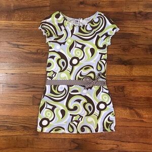 Girl Friends by Anitag Green Blue & Brown Swirl Vintage Style Dress
Small 6 - 7